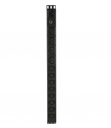 4cabling Vertical 19" 12 Way Pdu Rack Mount Power Rail Pdu.12wv.15a
