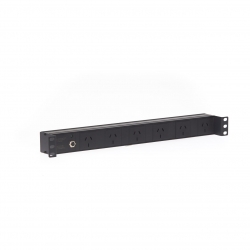 4cabling 1ru 6 Way Gpo Recessed Rack Mount Pdu Power Rail Pdu.6whgpor.10a
