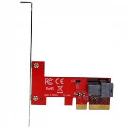 Startech X4 Pci Express To Sff-8643 Adapter For Pcie Nvme U.2 Ssd - Pci Express 2.5in Nvm Express Ssd Adapter - Pcie 3.0x4 Lane Host Adapter Pex4sff8643
