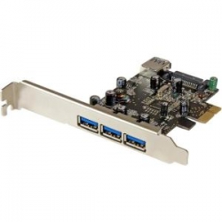 Startech 4 Port Pci Express Usb 3.0 Card - 3 External And 1 Internal - Native Os Support In Windows