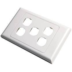 4cabling 5 Way Australian Style Wall Plate 016.002.0005