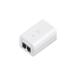 Ubiquiti 24 V Dc PoE Adapter, Surge And Clamping Protection, Maximum Surge Discharge, Ac Cable With Earth Ground, White POE-24-7W-G-WH