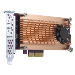 QNAP -Dual M.2 22110/2280 PCIe SSD expansion card (PCIe Gen2 x4) QM2-2P-244A