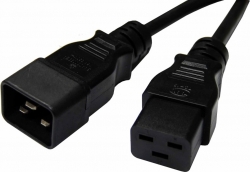 8Ware 3m Power Extension Cable Lead 15A Iec-C19 To Iec-C20 Male To Female For UPS Pdu Pc Servers Rack-mount Power Distribution Units RC-3084-030