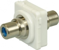 4cabling Rca Female To Rca Female Blue (white Bezel) 05bc4b