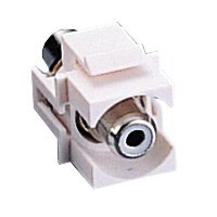 4cabling Rca Snap-in Keystone Module White 005.005.0003