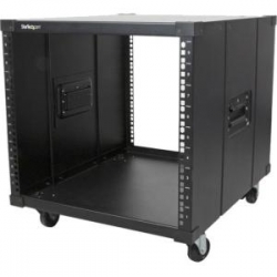 Startechportable Server Rack With Handles - Rolling Cabinet - 9u - Store Your Servers Network And