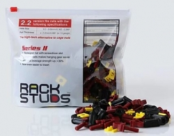 RackStuds Series II Red: 100 Pack (RSL2.2R100.S2)
