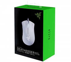 Razer DeathAdder Essential Gaming Mouse, 6400 DPI 5 Programmable Buttons, White RZ01-02540200-R3C1