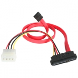 Startech 18in Sas 29 Pin To Sata Cable With Lp4 Power - 18in Sas 29 Pin To Sata Cable - 18in Sff