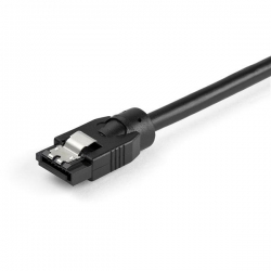  Startech 24 Inch (60cm) Round SATA Cable - Latching Connectors - 6Gbs SATA Data Cord - SATA Hard Drive Power Cable - Black SATRD60CM