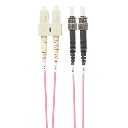 4Cabling 5M Sc-St Om4 Multimode Fibre Optic Cable: Salmon Pink (Fl.Om4Scst5Mp)