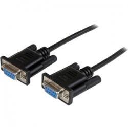 Startech 1m Black Db9 Rs232 Serial Null Modem Cable Ff - Db9 Female To Female - 9 Pin Rs232 Null SCNM9FF1MBK