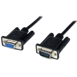 Startech 1m Black Db9 Rs232 Serial Null Modem Cable F/m - Db9 Male To Female - 9 Pin Null Modem SCNM9FM1MBK