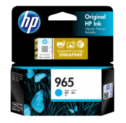 HP 965 Cyan Original Ink Cartridge 3JA77AA
