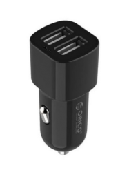 Orico Car Charger: 2 Port Usb Car Charger Black 12V/ 24V 3.4A Max 17W With Intelligent IC UCL-2U-BK-PRO