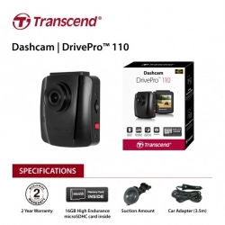 Transcend 32G Drivepro 110 2.4" Lcd With Suction Mount Ts-Dp110M-32G Eletradp110M-2