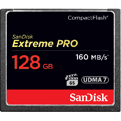 Sandisk Extreme Pro Cf Vpg65 Udma 7 160Mb/ S R 150Mb/ S W 4X6 Lifetime Limited Sdcfxps-128G-X46
