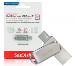 SanDisk 512GB Ultra Dual Drive Luxe USB Type-C Flash Drive, USB3.1 Type-C SDDDC4-512G