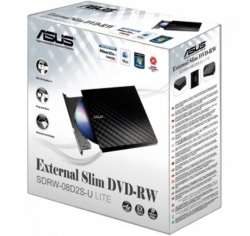 Asus Sdrw-08d2s-u Lite Portable External Slim Usb 8x Dvd Writer, Windows/ Mac