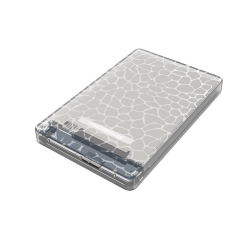 Simplecom Se101 Compact Tool-free 2.5" Sata To Usb 3.0 Hdd/ Ssd Enclosure Transparent Clear Se101-cl