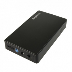 Simplecom Tool Free 3.5" Sata Hdd To Usb 3.0 Hard Drive Enclosure Se325-black