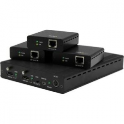 Startech 3-port Hdbaset Extender Kit With 3 Receivers - 1x3 Hdmi Over Cat5 Splitter - Up To 4k