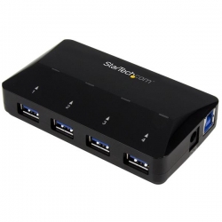 Startech 4-port Usb 3.0 Hub Plus Dedicated Charging Port - 1 X 2.4a Port - Desktop Usb Hub & Fast-charging