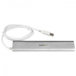 Startech 7 Port Compact Usb 3.0 Hub With Built-in Cable - Aluminum Usb Hub - Silver Apple Style 