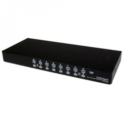 Startech 16 Port 1u Rackmount Usb Kvm Switch Kit With Osd And Cables Sv1631dusbuk