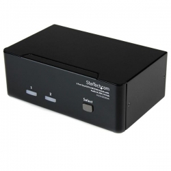 Startech 2 Port Dual Dvi Usb Kvm Switch With Audio & Usb 2.0 Hub Sv231dd2dua