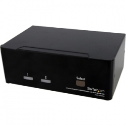 Startech 2 Port Dual Displayport Usb Kvm Switch With Audio & Usb 2.0 Hub Sv231dpddua