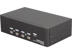 Startech 4 Port Dual Dvi Usb Kvm Switch With Audio & Usb 2.0 Hub Sv431dd2dua
