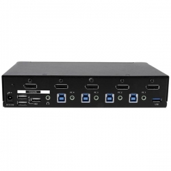 Startech 4-port Displayport Kvm Switch - Built-in Usb 3.0 Hub For Peripheral Devices - 4k - Control