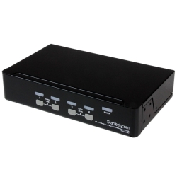 Startech 4 Port 1u Rackmount Usb Kvm Switch With Osd Sv431dusbu