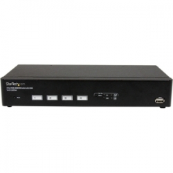 Startech 4 Port Usb Vga Kvm Switch With Ddm Fast Switching Technology And Cables - Vga Usb