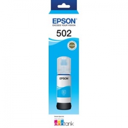 Epson T502 Cyan Ink Bottle - Et-2700 Et-2750 Et-3700 Et-4750 C13t03k292