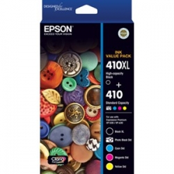 Epson T339792 410xl Black + Std Clrs (pb, C, M, Y) X 5 Ink Value Pack (xp-530, Xp-630)