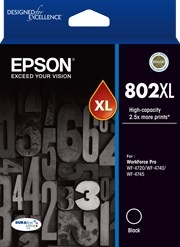 Epson 802xl Black Ink Durabrite - Wf-4720 Wf-4740; Wf-4745 C13t356192