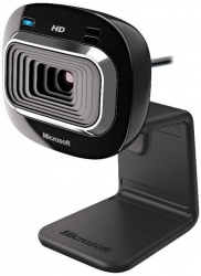 Microsoft LifeCam HD-3000 USB Webcam for Windows T3H-00014, Cinematic 16:9 Widescreen HD