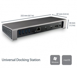 Startech Thunderbolt 3 Dock - With Sd Card Reader - 85w Power Delivery - Dual 4k - Windows / Mac