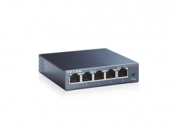 Tp-link 5-port Desktop Gigabit Switch, 5 10/ 100/ 1000m Rj45 Ports, Steel Case Tl-sg105