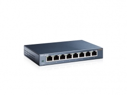 Tp-link Switch: 8-port Gigabit 8 10/ 100/ 1000m Rj45 Ports, Steel Case Tl-sg108