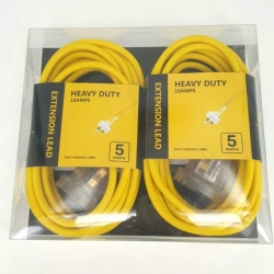 5M Heavy Duty Extension Lead Twin Pack Acbcospext5Mtw