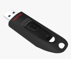 Sandisk Ultra Usb 3.0 Flash Drive, Cz48 128gb, Usb3.0, Black, Stylish Sleek Design, 5y Sdcz48-128g-u46