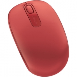Microsoft Wireless Mobile Mouse 1850 - Flame Red. Comfortable And Portable. 2-way Scroll Wheel.