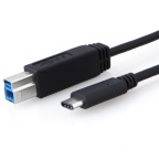 8Ware Usb-c To Usb-b Cable 1m Type-C To B Male To Male Black 10Gbps UC-3001BC