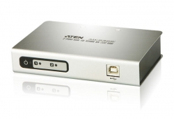 Aten Serial Hub 2 Port USB To RS232 Converter W/ 1.8m Cable, Supports Hot-Swapping & Plug And Play UC2322-AT