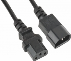 Astrotek Power Cable 2m - Male To Female Monitor To Pc Or Pc/ Ups To Device At-iec-mf-1.8m
