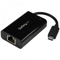 Startech Usb-c To Ethernet Adapter With Pd Charging - Usb-c Gigabit Ethernet Network Adapter - Power